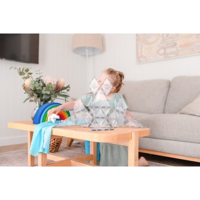 Connetix Magnetická stavebnice - Clear Shape Expansion Pack, 24 ks - obrázek