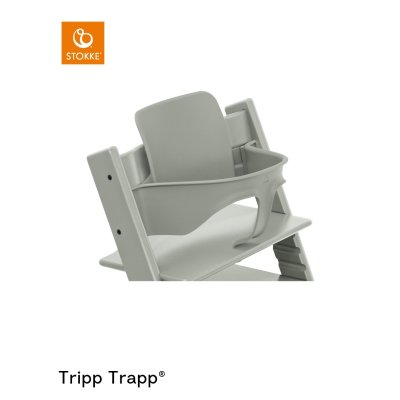 Stokke Tripp Trapp Set Židlička + Baby set + Pultík - Heather Mauve/Vanilla White - obrázek