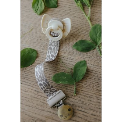 Elodie Details Newborn Dudlík Bow - Oat White - obrázek