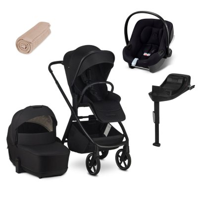 EasyWalker Zoey Kočárek Trojkombinace - Pure Black