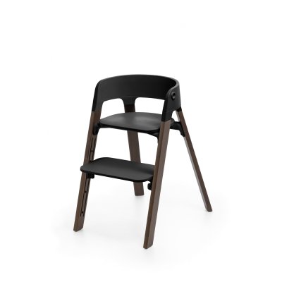 Stokke Steps Židlička - Black/Warm Brown - obrázek