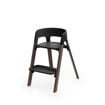 Stokke Steps Židlička - Black/Warm Brown - obrázek