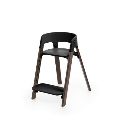 Stokke Steps Židlička - Black/Warm Brown - obrázek