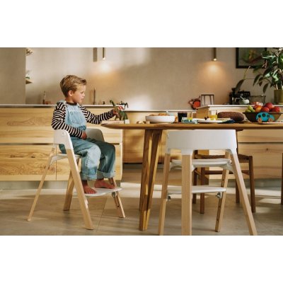 Stokke Steps Židlička - White/Natural - obrázek