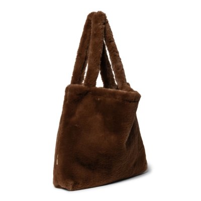 Studio Noos Taška Mom Bag Faux Fur - Brown - obrázek