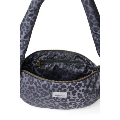 Studio Noos Crossbody taška Mini Puffy - Black Leopard - obrázek