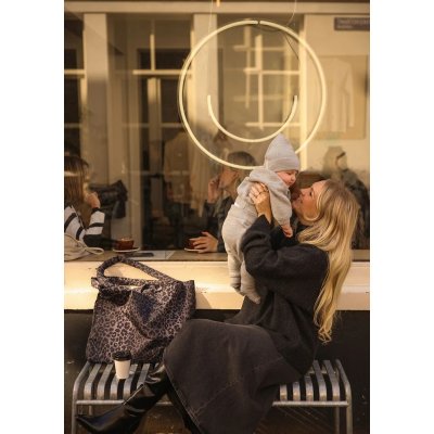 Studio Noos Taška Mom Bag Puffy - Black Leopard - obrázek