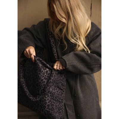 Studio Noos Taška Mom Bag Puffy - Black Leopard - obrázek