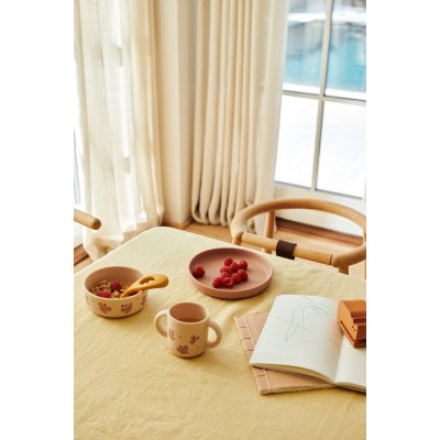 Liewood Vivi Silikonový jídelní set - Butterfly/Apple Blossom - obrázek