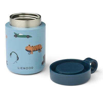 Liewood Kiani Termoska na jídlo - Fun/Beach Blue - obrázek