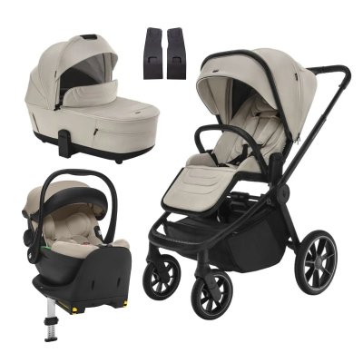 Zopa Set Kočárek Move Cross 5 + Hluboká korba Move XL 5 + Autosedačka XM + Báze - Ivory Beige