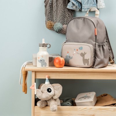 Done by Deer Dětská nerezová láhev Celebration, 350 ml - Písková - obrázek