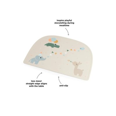 Done by Deer Silikonové prostírání Celebration - Pískové - obrázek