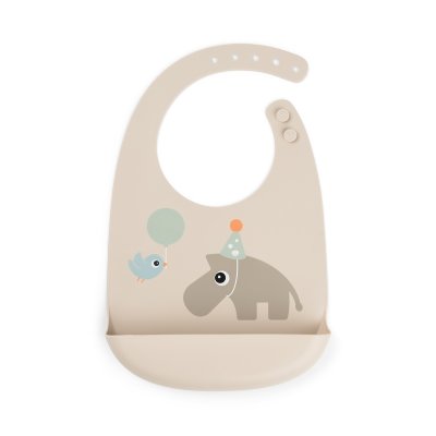 Done by Deer Silikonový bryndáček Celebration - Pískový