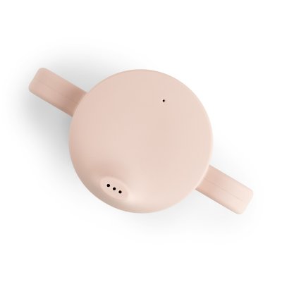 Done by Deer Silikonový hrneček s pítkem Tiny Farm - Růžový - obrázek