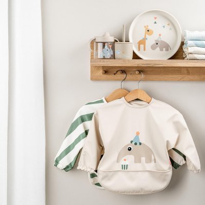 Done by Deer Set hrnečků s brčkem Celebration 2 ks - Pískové - obrázek