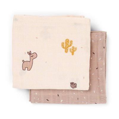 Done by Deer Mušelínové plenky Lalee 2 ks - Růžové - obrázek