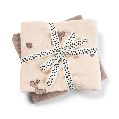 Done by Deer Mušelínové plenky Lalee 2 ks - Růžové