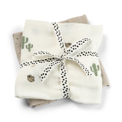 Done by Deer Mušelínové plenky Lalee 2 ks - Pískové