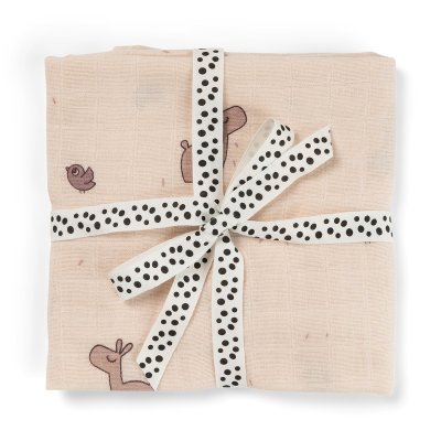 Done by Deer Mušelínová zavinovací plenka Lalee - Růžová