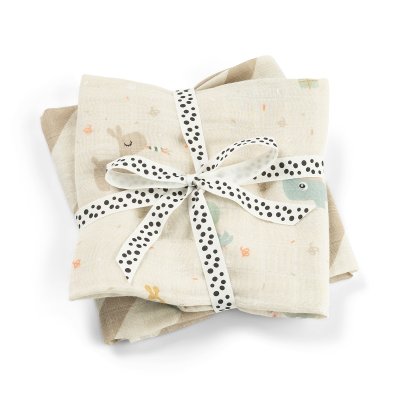 Done by Deer Mušelínové plenky Celebration 2 ks - Pískové