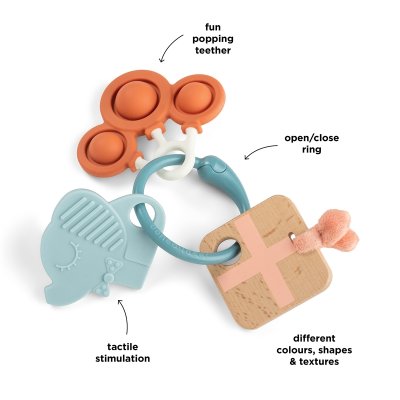 Done by Deer Senzorický kroužek Celebration - Mix barev - obrázek