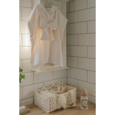 Elodie Details Pončo s kapucí - Creamy White - obrázek