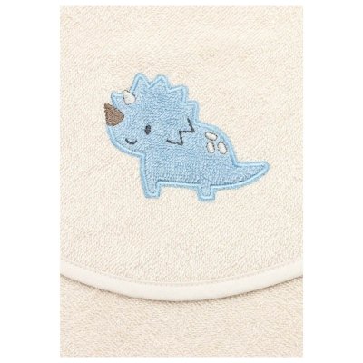 Sterntaler Kojenecká osuška s kapucí 80 x 80 cm - Dino Rexi Beige - obrázek