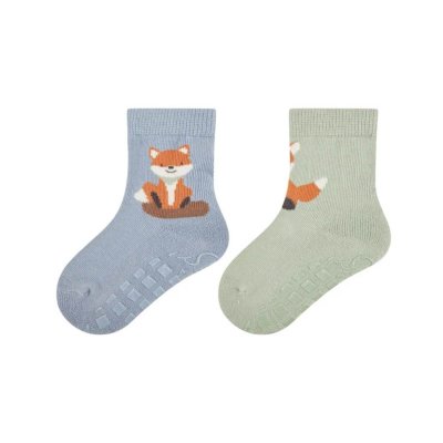 Sterntaler Protiskluzové ponožky 2 páry - Liška Filou Blue, vel. 19/20 - obrázek