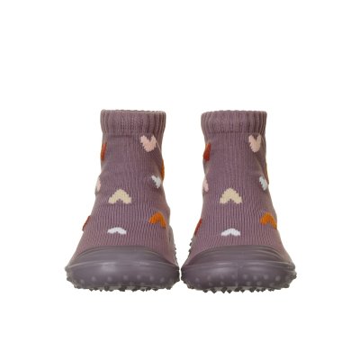 Sterntaler Adventure Ponožkové boty - Hearts Purple, vel. 19/20 - obrázek