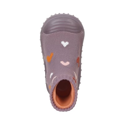 Sterntaler Adventure Ponožkové boty - Hearts Purple, vel. 19/20 - obrázek
