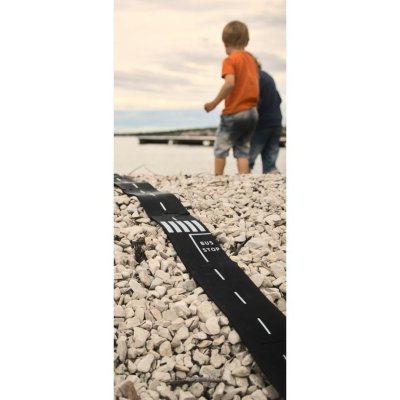 ToddleRoad Silikonové puzzle flexibilní silnice - Město, 14 ks - obrázek