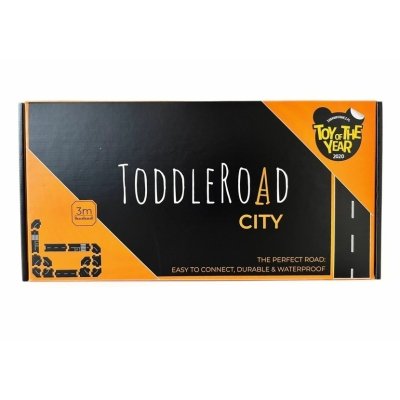 ToddleRoad Silikonové puzzle flexibilní silnice - Město, 14 ks - obrázek