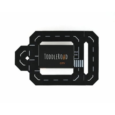 ToddleRoad Silikonové puzzle flexibilní silnice - Město, 14 ks - obrázek