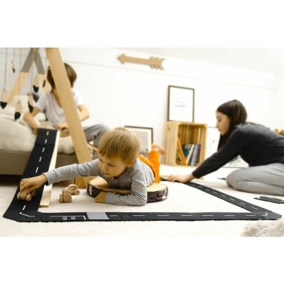 ToddleRoad Silikonové puzzle flexibilní silnice - Metropole, 26 ks - obrázek