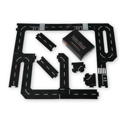 ToddleRoad Silikonové puzzle flexibilní silnice - Metropole, 26 ks