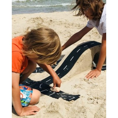 ToddleRoad Silikonové puzzle flexibilní silnice - Autobusová zastávka, 2 ks - obrázek