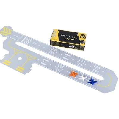 ToddleRoad Silikonové puzzle flexibilní silnice - Letiště, 14 ks - obrázek