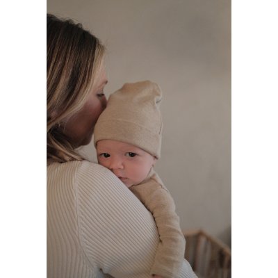 Lodger Čepice Melange - Beige, vel. 0 - 6 měsíců - obrázek