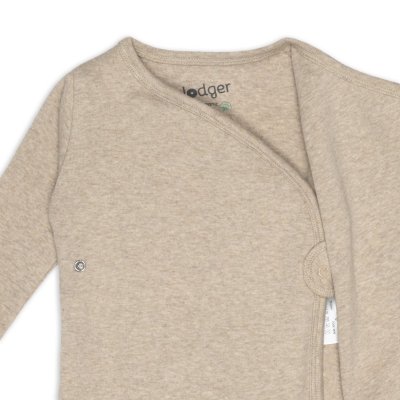 Lodger Zavinovací kabátek Melange - Beige, vel. 62 - obrázek