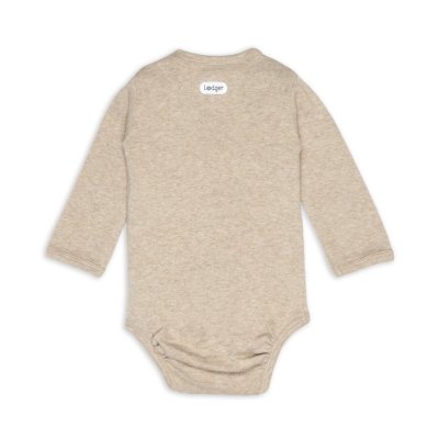 Lodger Body s dlouhým rukávem Melange - Beige, vel. 80 - obrázek