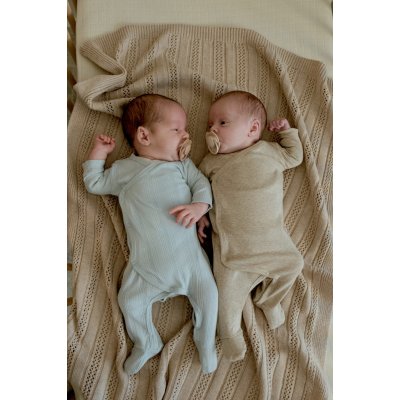 Lodger Overal novorozenecký Melange - Beige, vel. 50 - obrázek