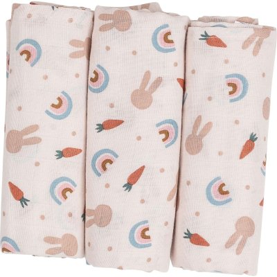 FreeOn Bubaba Látkové pleny 3 ks - Carrots and Rainbow