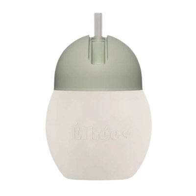 Élhée Učící hrnek s brčkem Coconut 240 ml - Sand Sage - obrázek