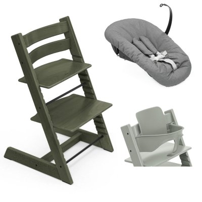 Stokke Tripp Trapp Set Židlička + Baby set + Newborn set - Limited Marble Green/Anthracite