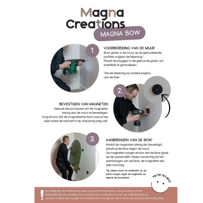 Magna Creations Bow Magnetická tabule - Green - obrázek