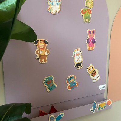 Magna Creations Police k magnetické tabuli - Purple - obrázek