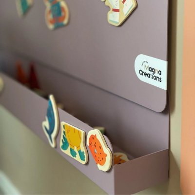 Magna Creations Police k magnetické tabuli - Purple - obrázek