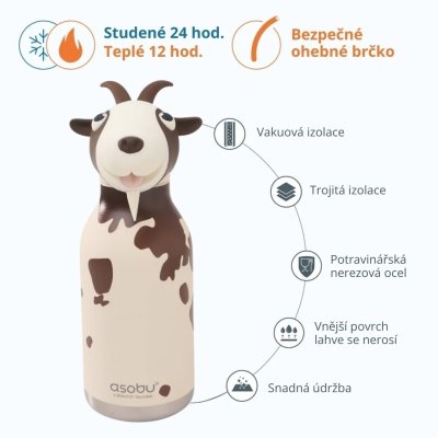 Asobu Bestie Termoláhev 460 ml - Mable the Goat - obrázek