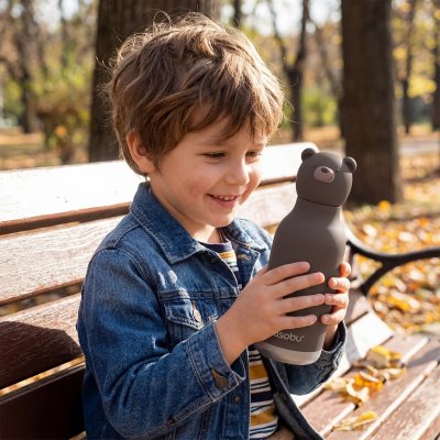 Asobu Bestie Termoláhev 460 ml - Honey the Brown Bear - obrázek